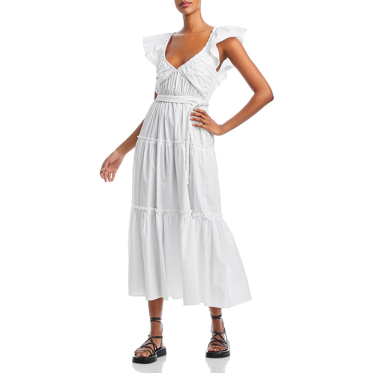 Длинное дневное платье макси из хлопка Anastasia от Derek Lam 10 Crosby Womens BHFO 0473