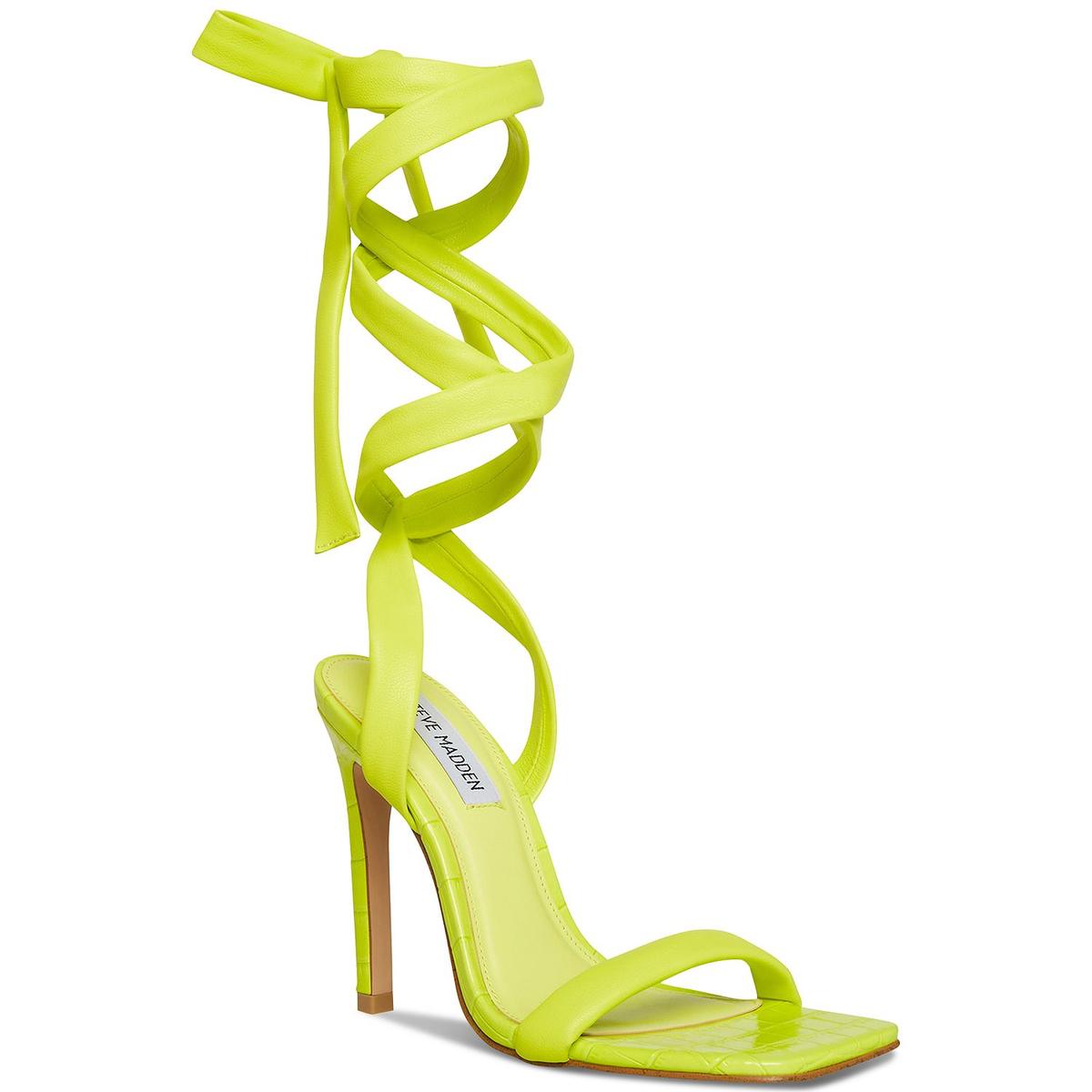 Женские туфли Steve Madden на желтом каблуке с запахом 5.5 Medium (B, M) BHFO 6504