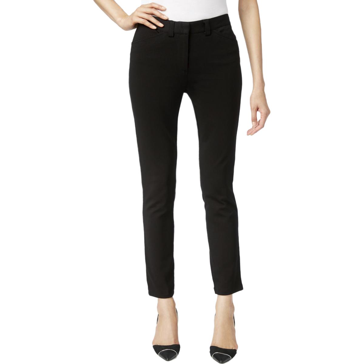 Calvin Klein Womens Black Straight Fit Slim Leg Dress Pants 12 BHFO ...
