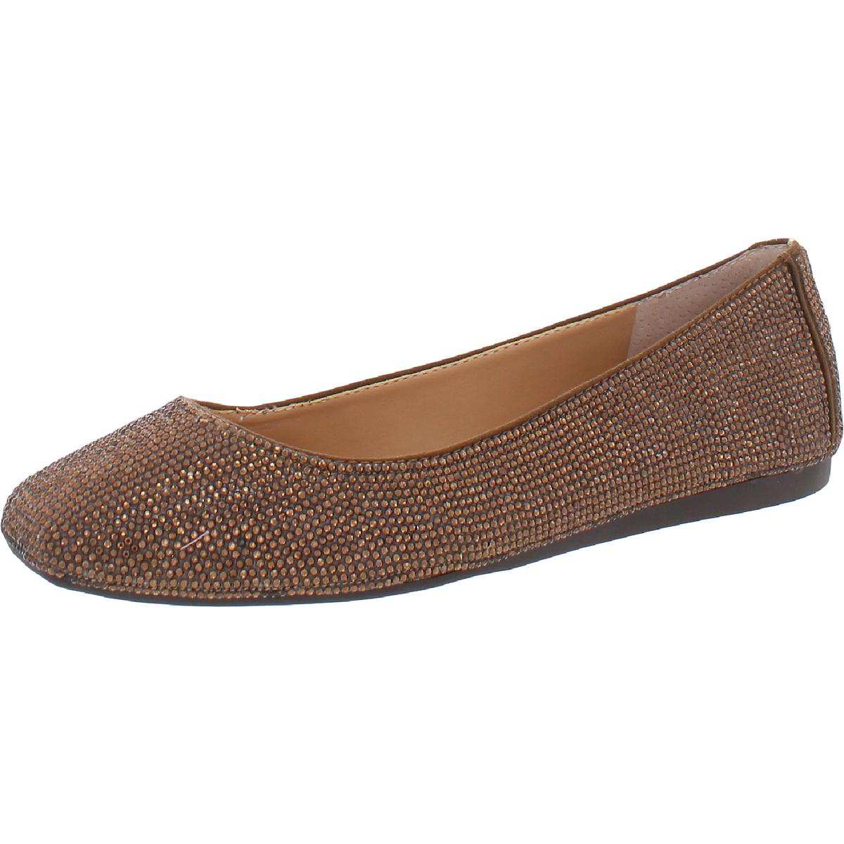 INC Womens Juney Rhinestone Square Toe Slip On Ballet Flats Shoes BHFO 4991 eBay