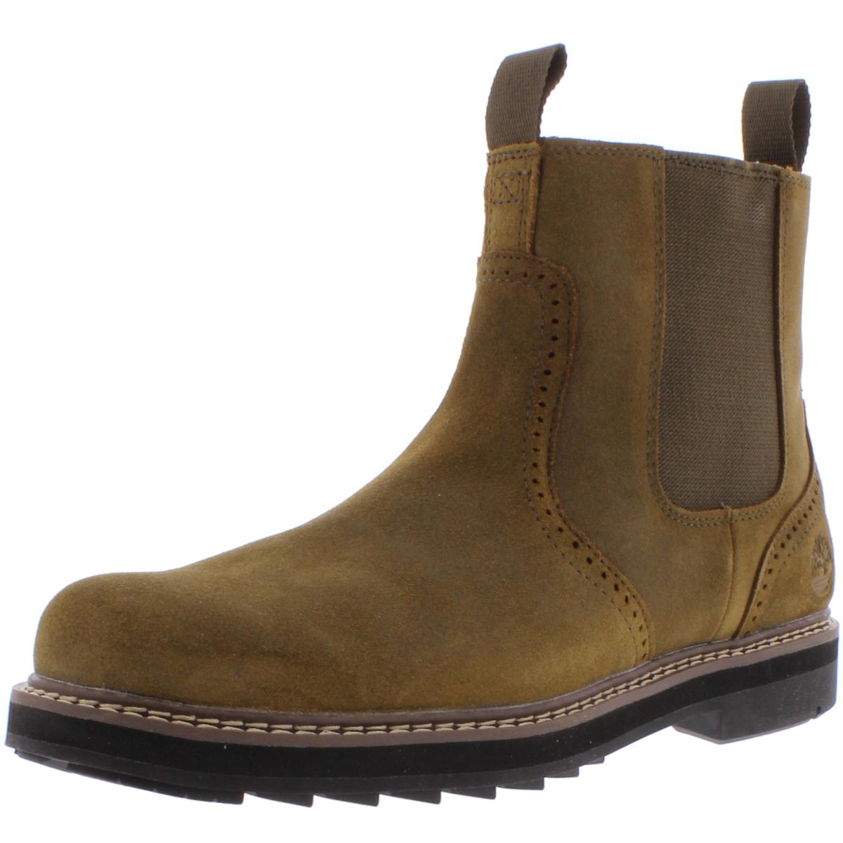 timberland green chelsea boots