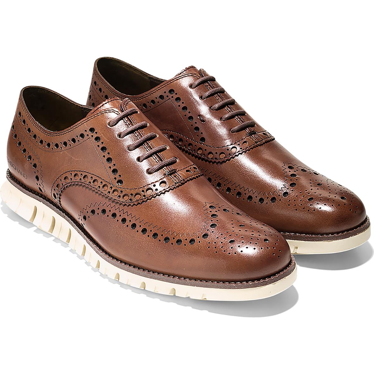 Cole Haan Mens Warren Apron Leathe Lace Up Dressy Loafers Shoes BHFO 2558