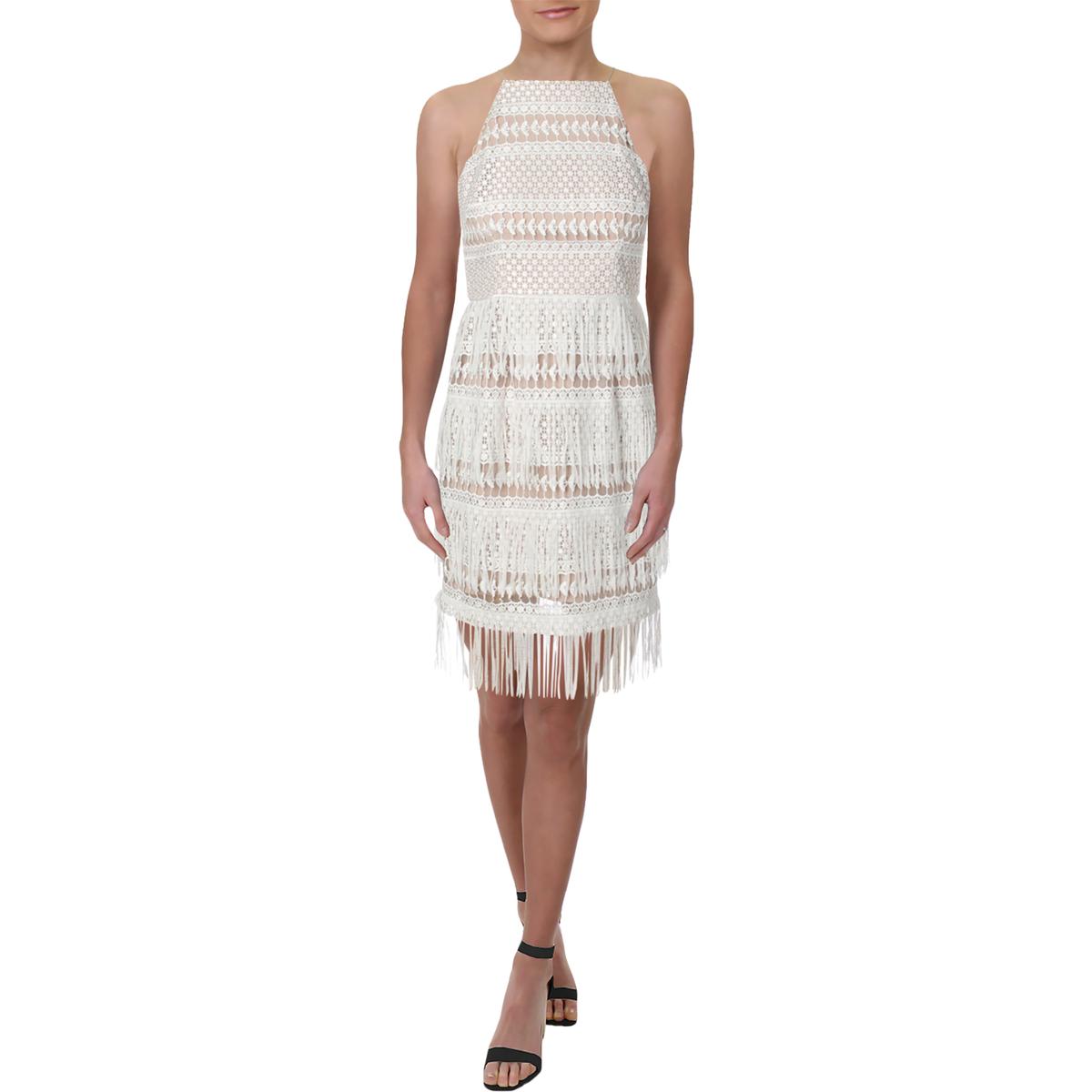 white aidan mattox dress