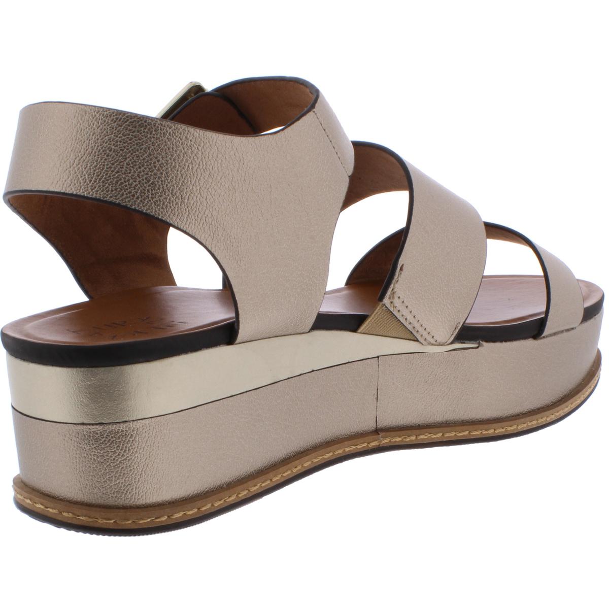 Naturalizer Womens Billie Bronze Platform Sandals 8.5 Medium (B,M) BHFO ...