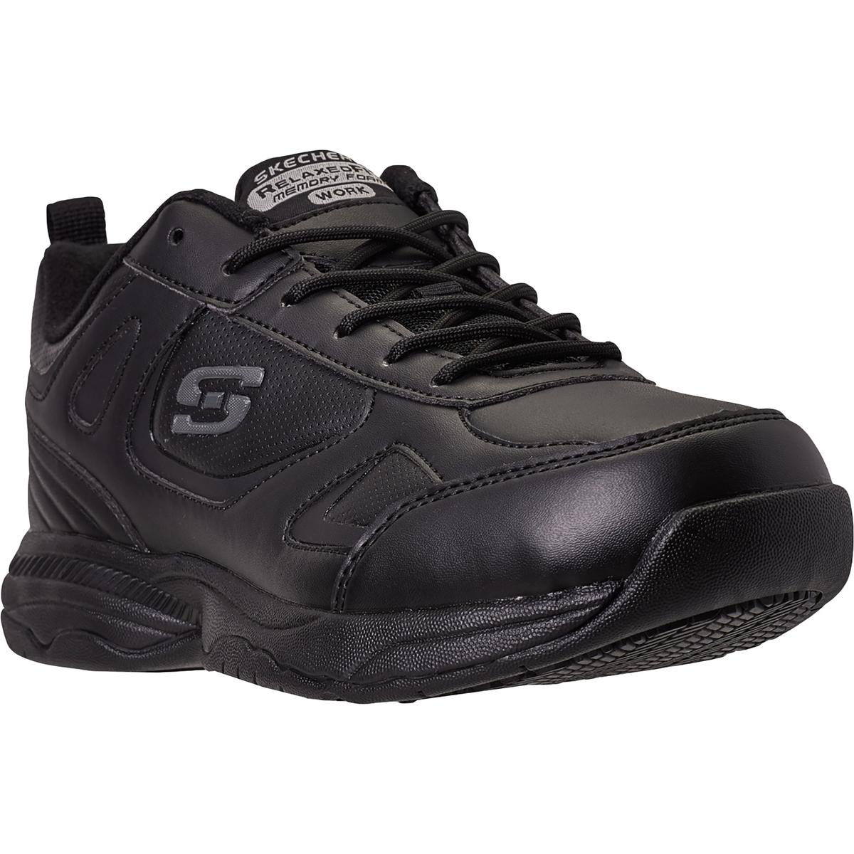 Skechers Mens Dighton Black Work Shoes Sneakers 10.5 Medium (D) BHFO