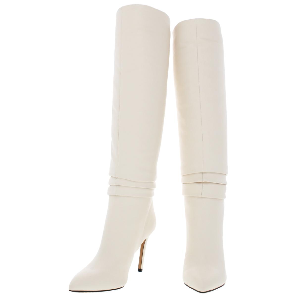 Vince Camuto Womens Kashiana White Tall Knee-High Boots 8 Medium (B,M ...