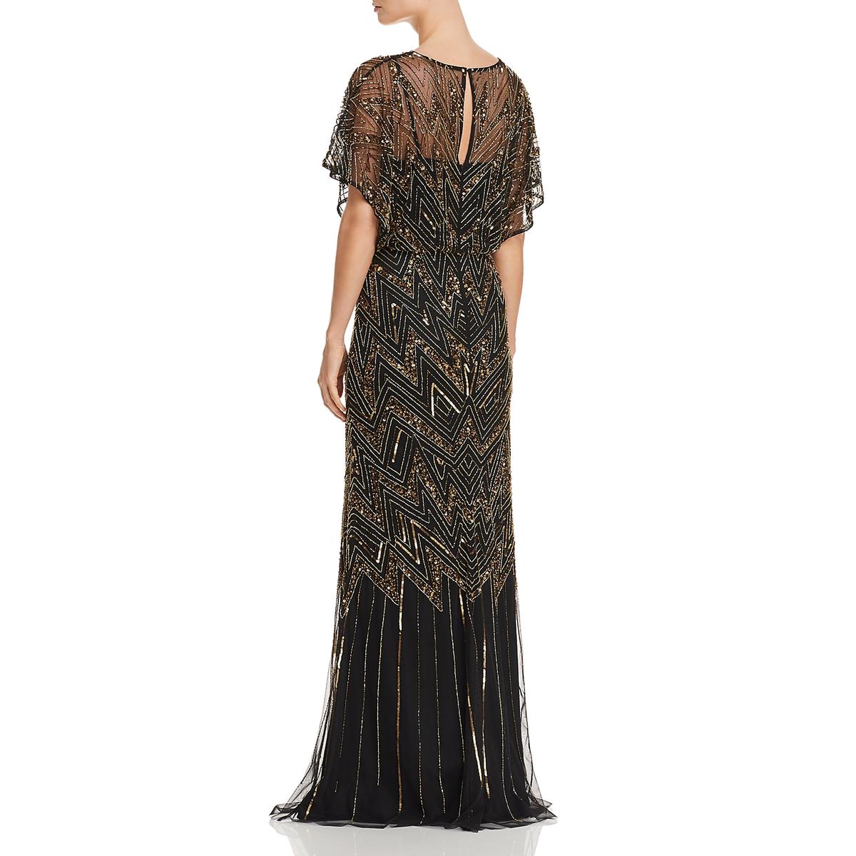aidan mattox fully beaded gown