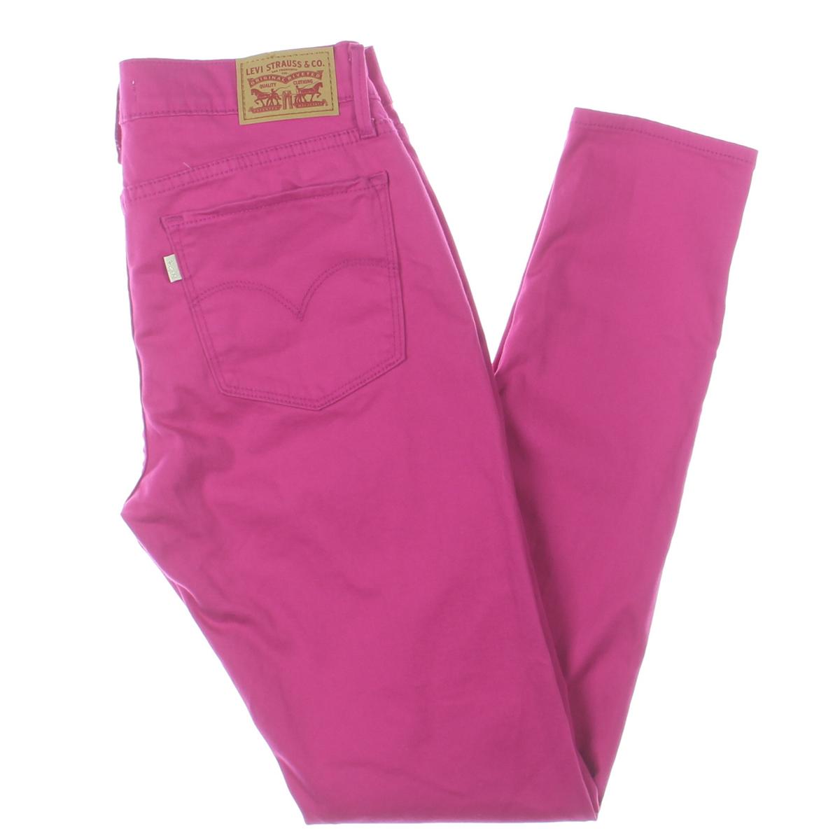 Levi's Womens 710 Pink Stretch Slimming Colored Skinny Jeans 2 26 BHFO ...