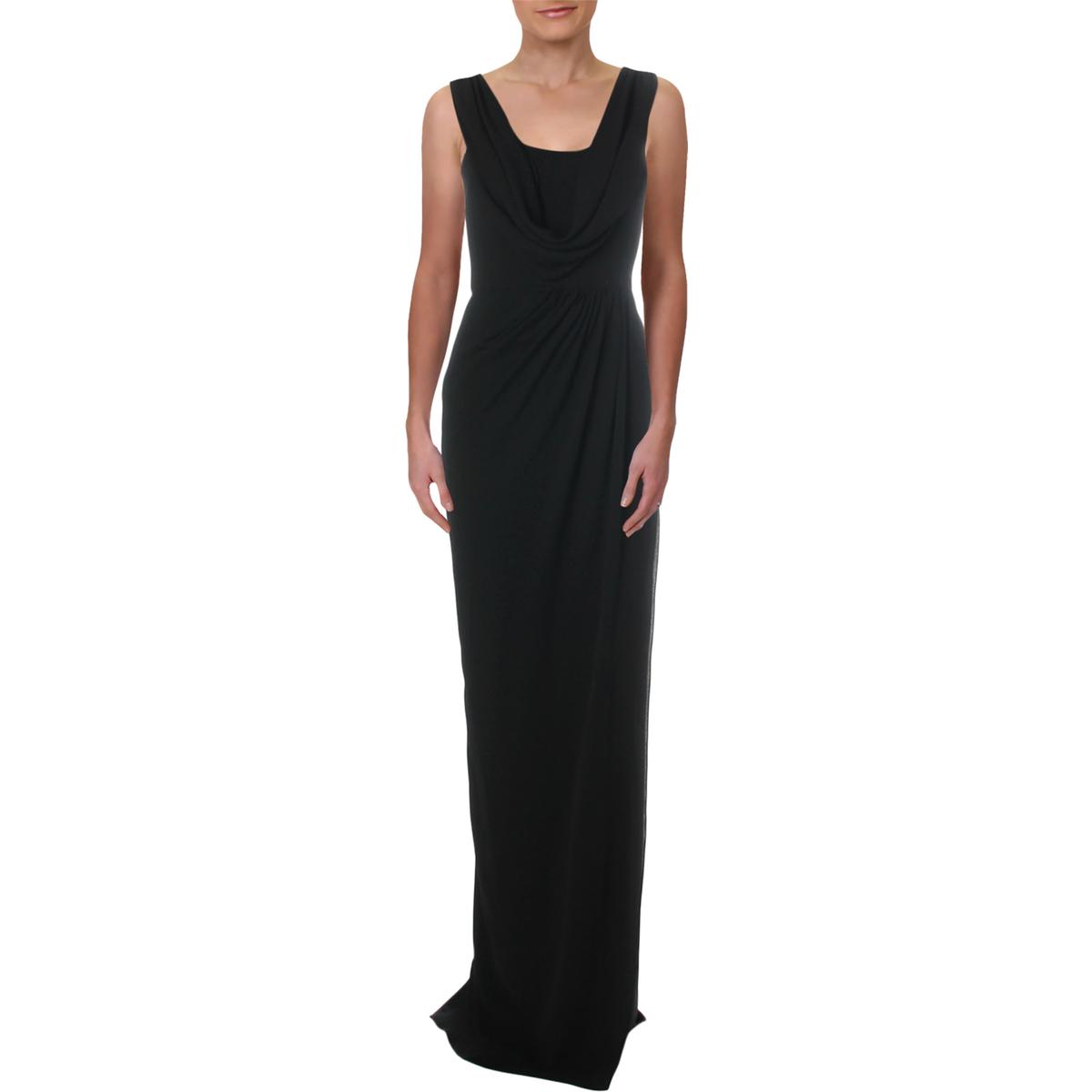 Betsy & Adam Womens Black Sleeveless Full-Length Evening Dress Gown 8 ...