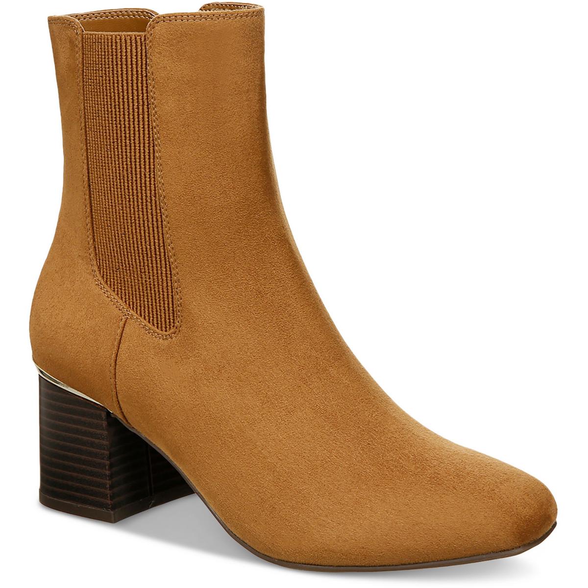 Короткие ботильоны из искусственной замши Alfani Womens Rockee Bootie; обувь BHFO 7342