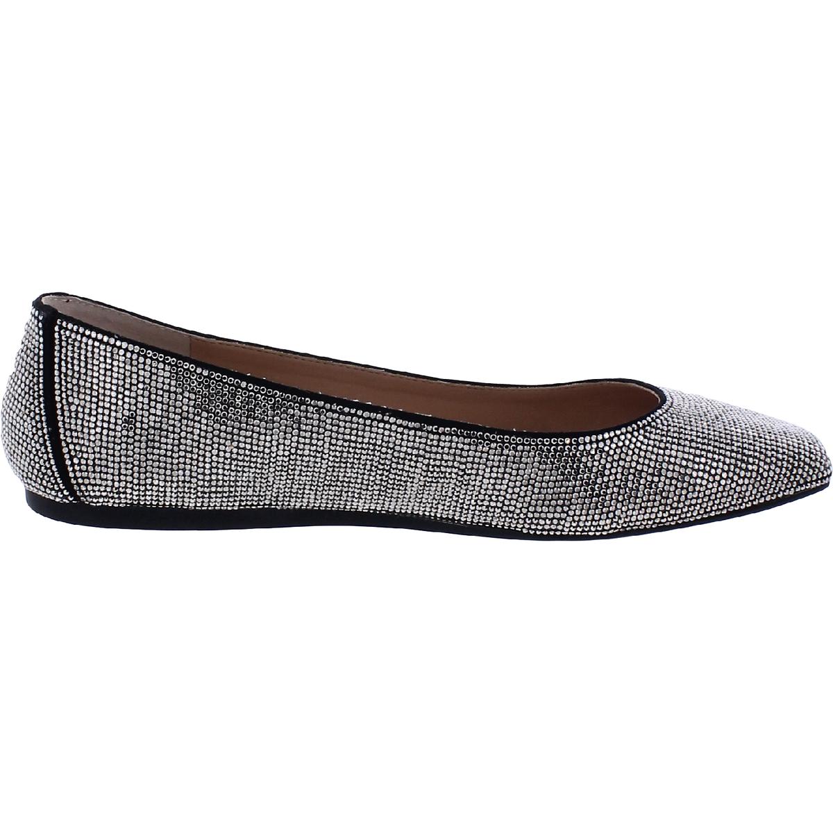 INC Womens Juney Rhinestone Square Toe Slip On Ballet Flats Shoes BHFO 4991 eBay