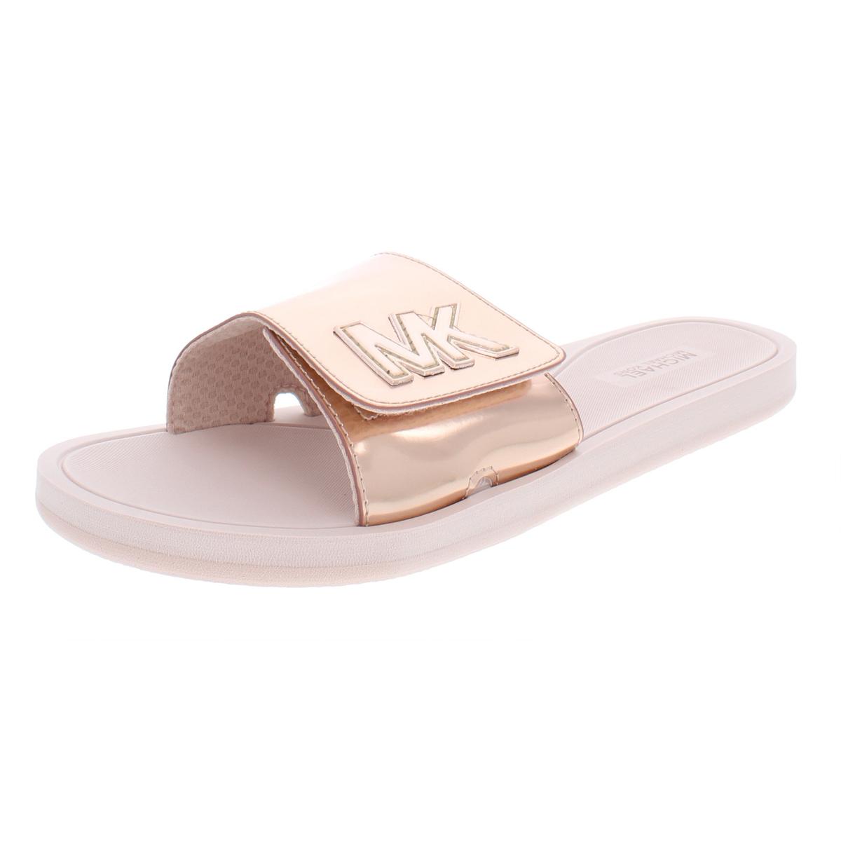 light pink slide sandals