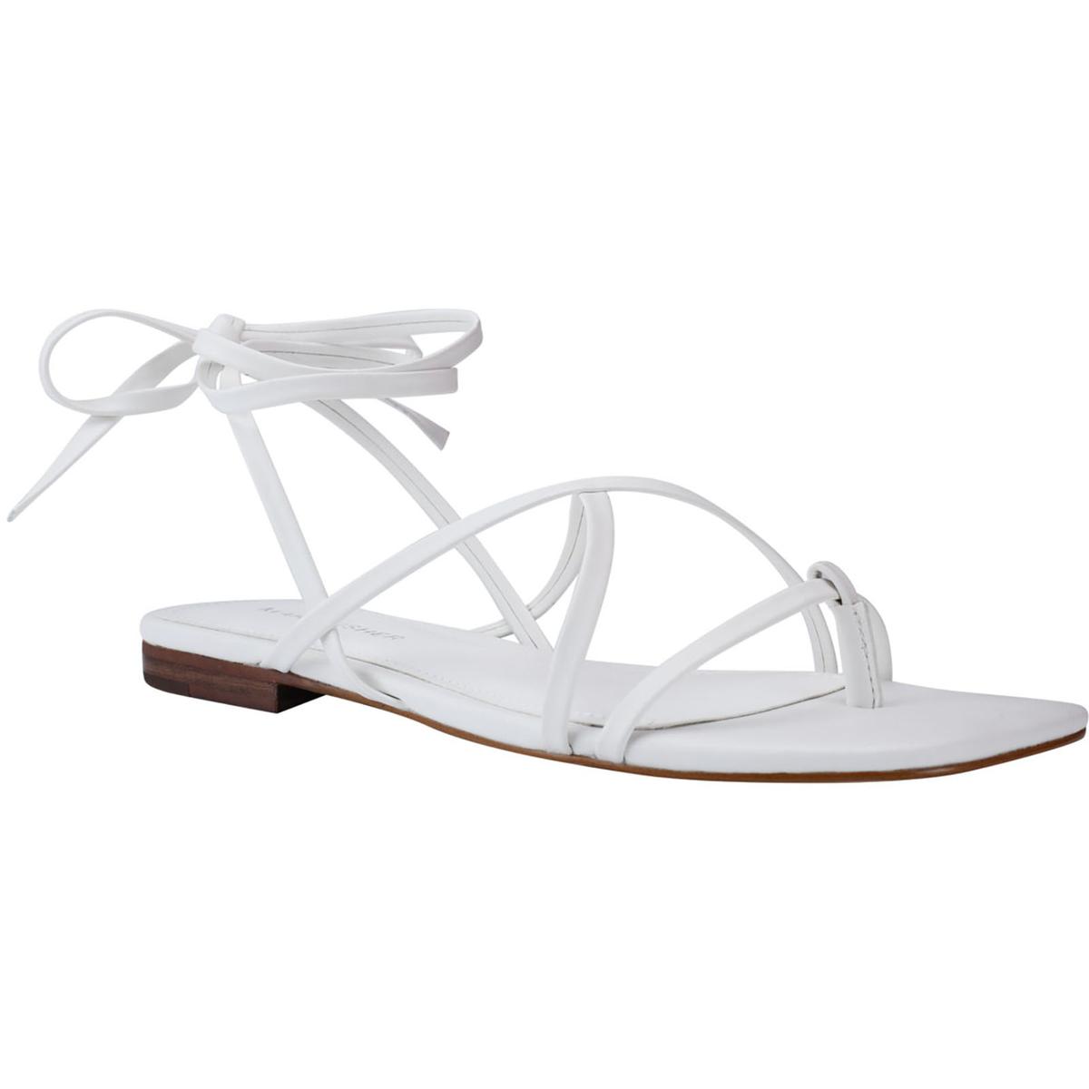 Strappy deals white flats