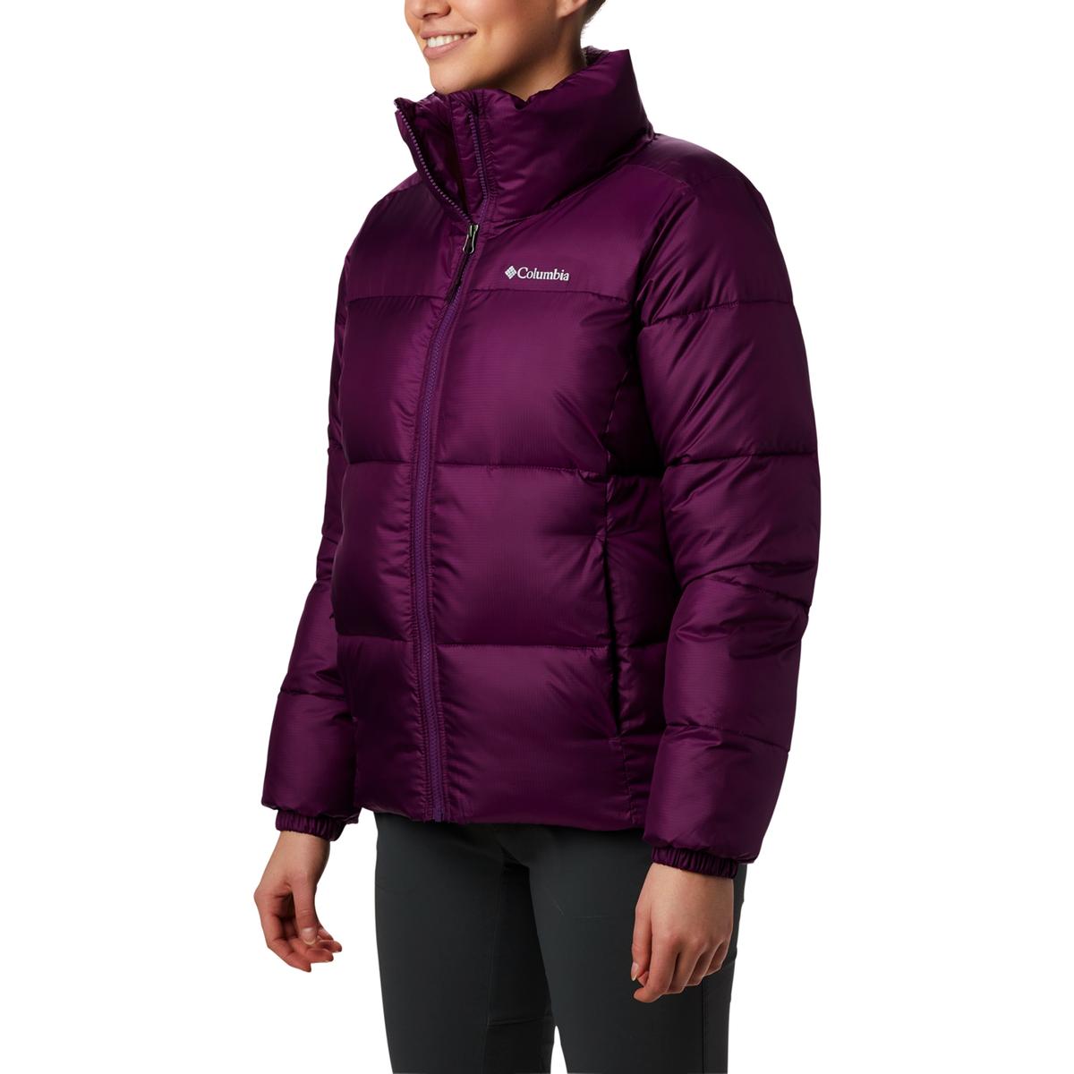 Columbia Womens Purple Lightweight Warm Casual Puffer Jacket Coat S ...