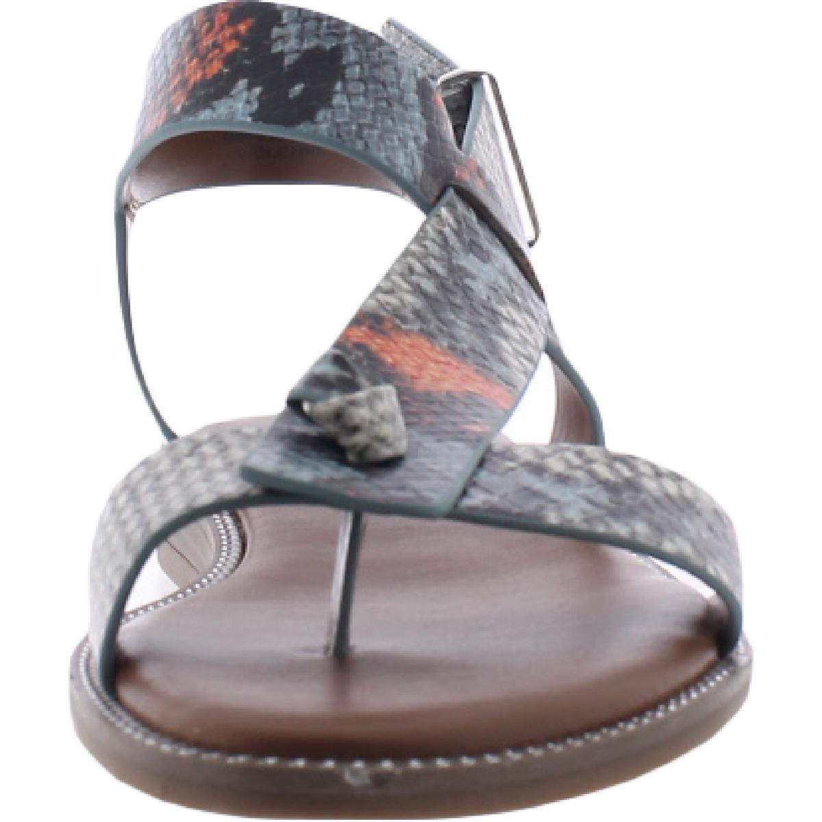 Franco Sarto Womens Glenni Strappy ToeLoop Flats Shoes BHFO 2726 eBay