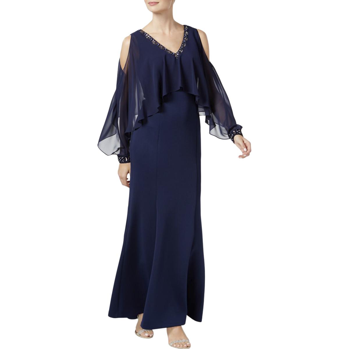 1.State Womens Blue Striped Off-The-Shoulder Shift Casual Dress S BHFO 5006