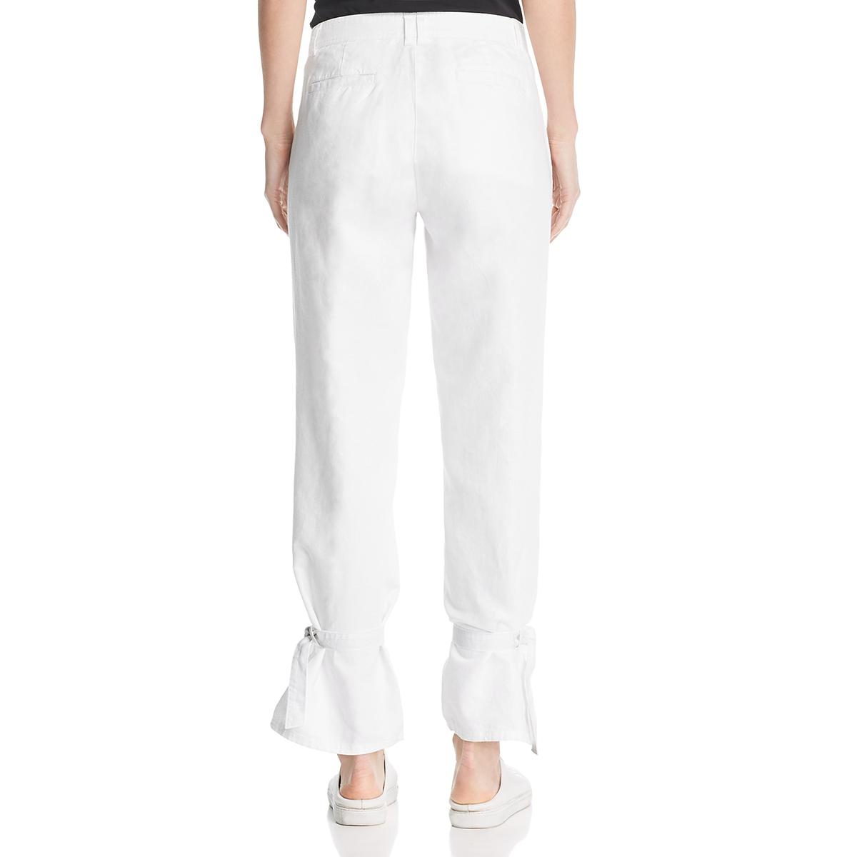 white ankle pants