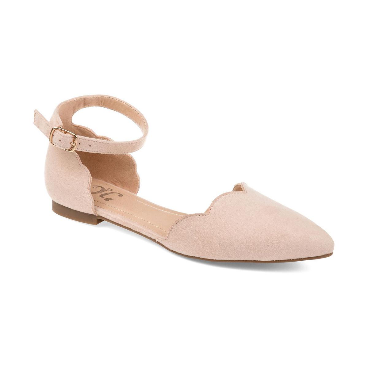 Journee Collection Womens Lana Faux Suede D'Orsay Flats Shoes BHFO 9213 ...