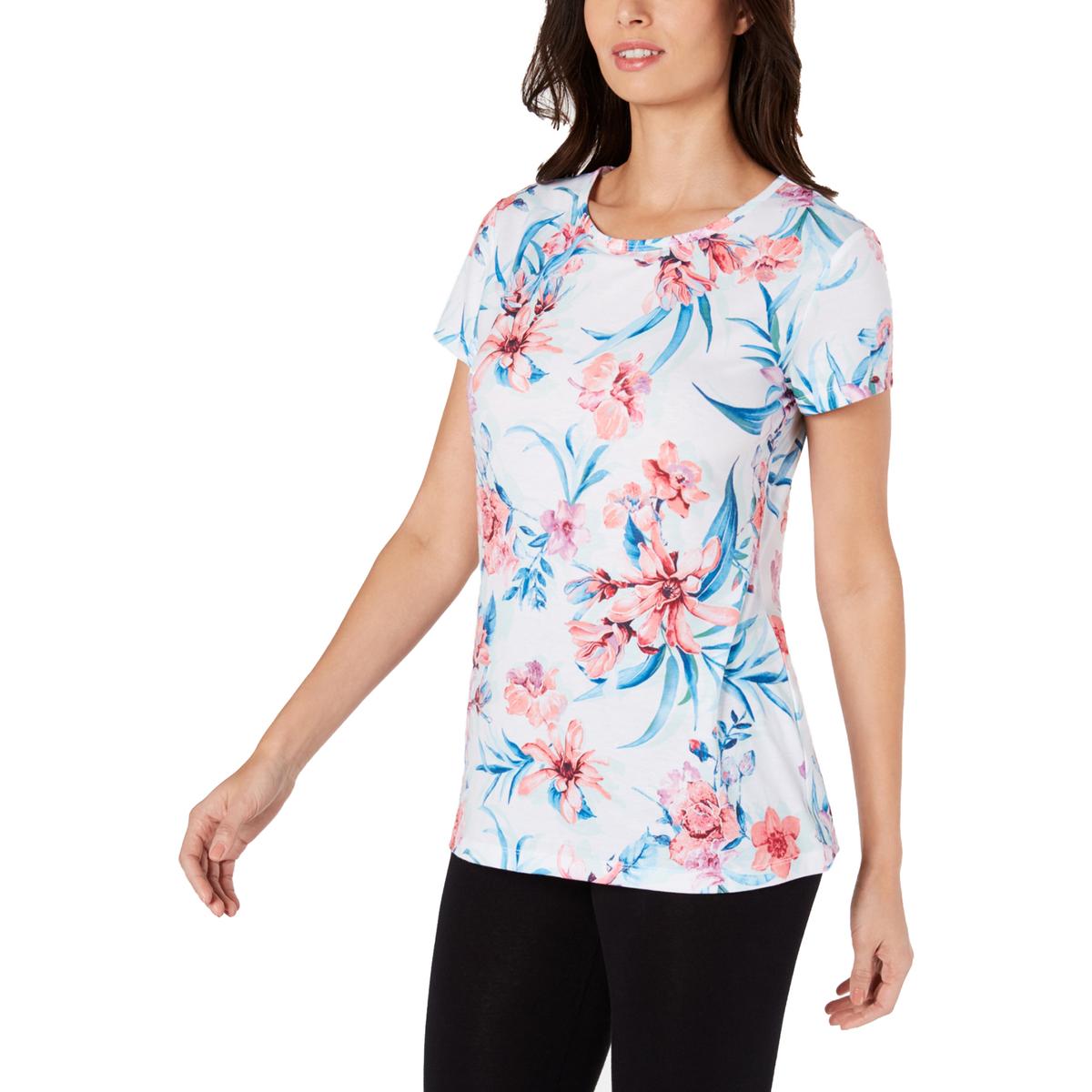Ideology Womens Space Dye Dolman Sleeve Fitness T-Shirt BHFO 7404