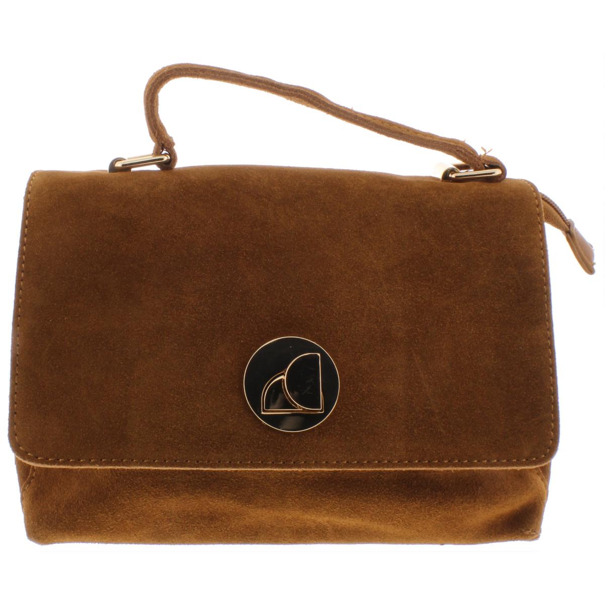 Moda Luxe Womens Annie Tan Suede Flap Satchel Handbag Purse Small BHFO 4092 | eBay