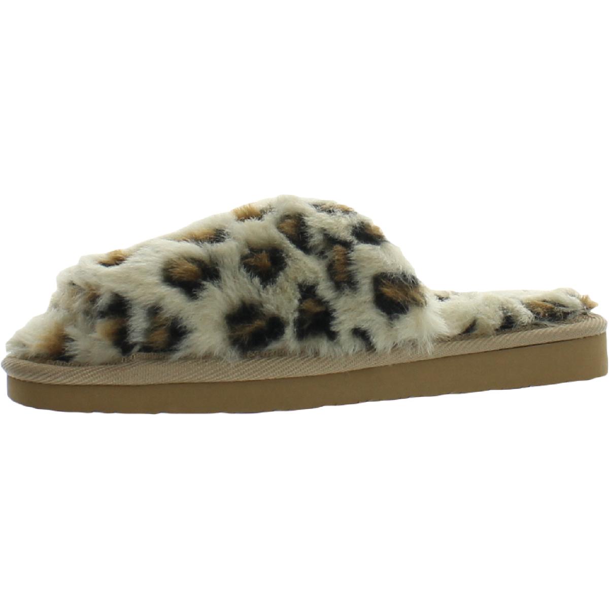 minnetonka lolo leopard slide slipper