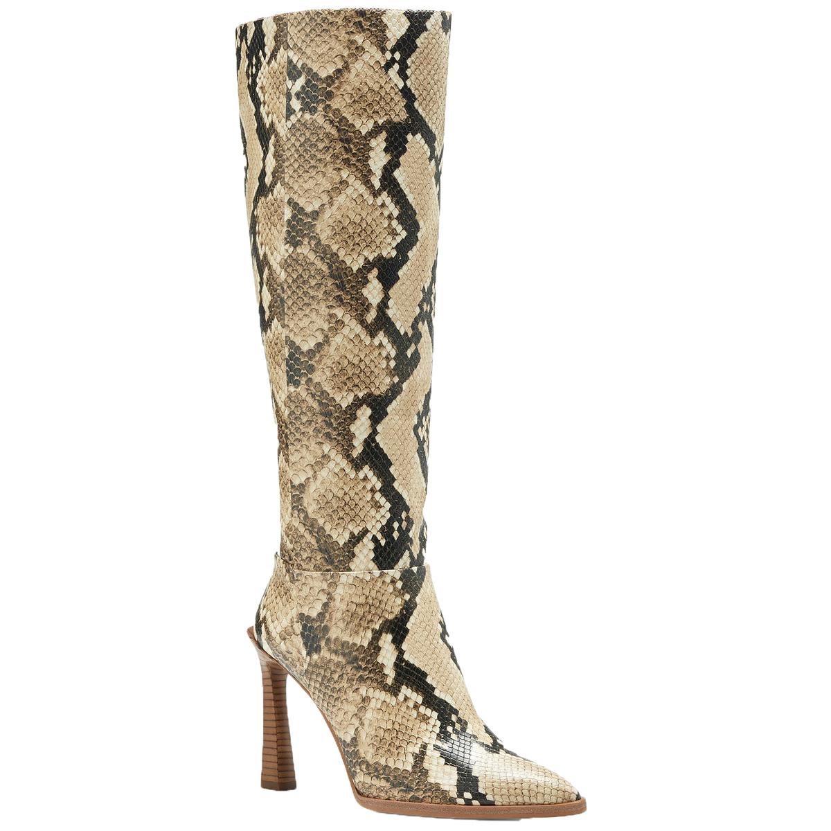 vince camuto leather snake booties