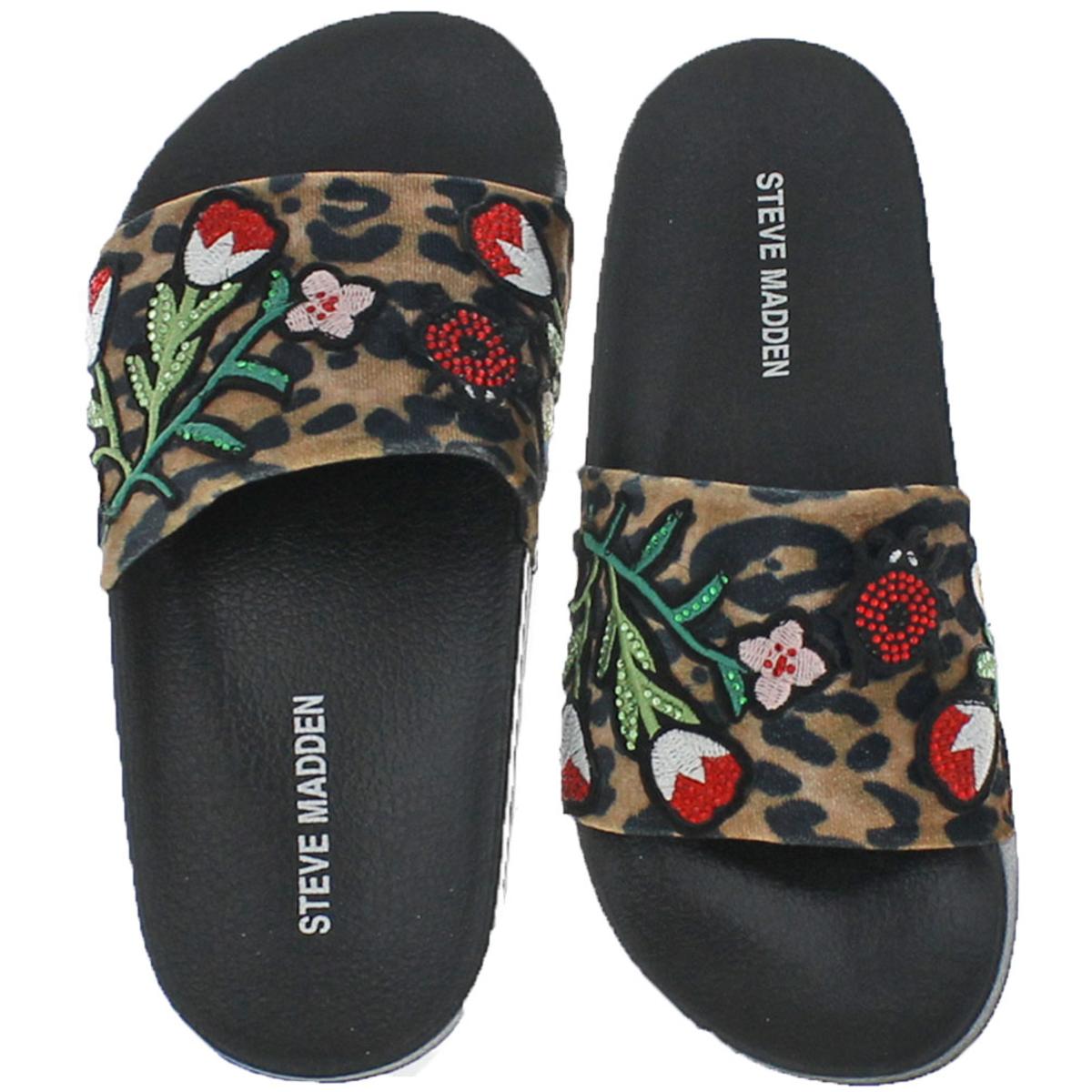 steve madden slides leopard