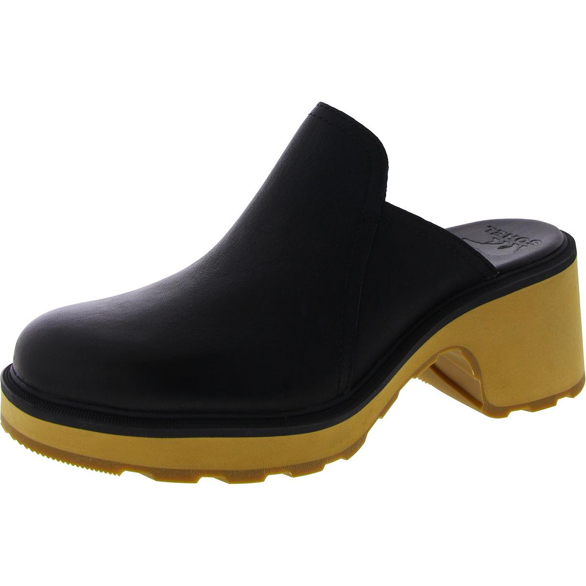 Черные шлепанцы Sorel Womens на высоком каблуке Mule 7.5 Medium (B,M) BHFO 7127