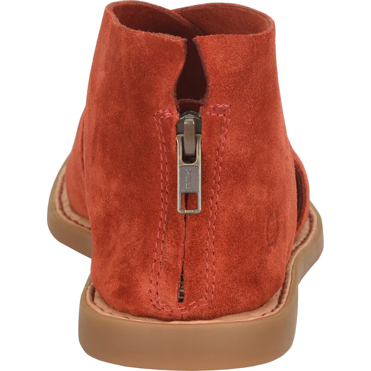 red suede flats womens