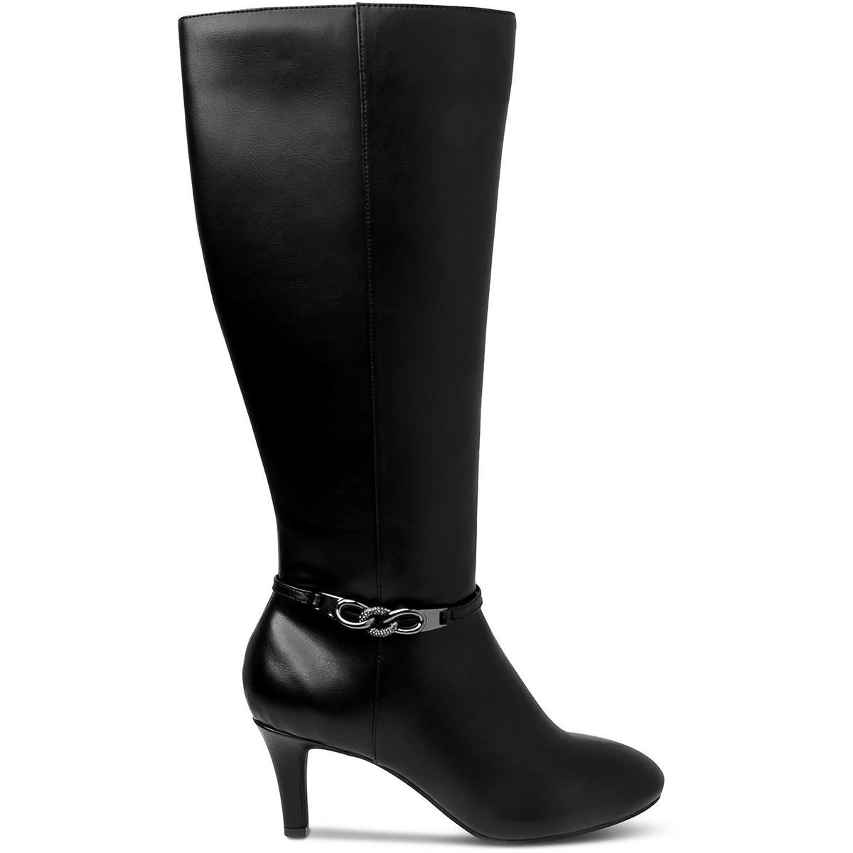 Karen Scott Womens Hanna Faux Leather Tall Dressy Mid-Calf Boots Shoes BHFO 8652 - Bild 7 von 14