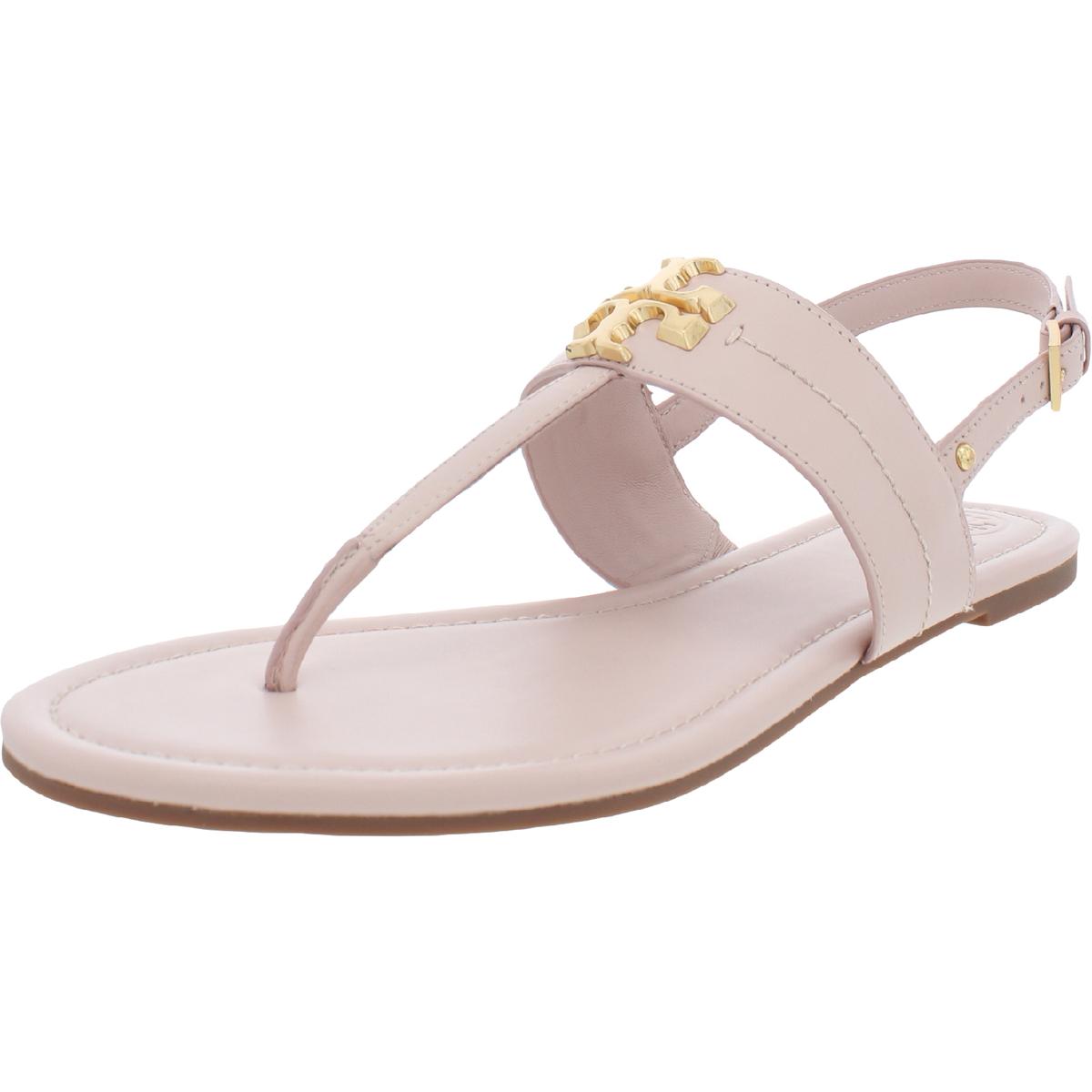 Tory Burch Everly Womens Leather Thong Flat Sandals