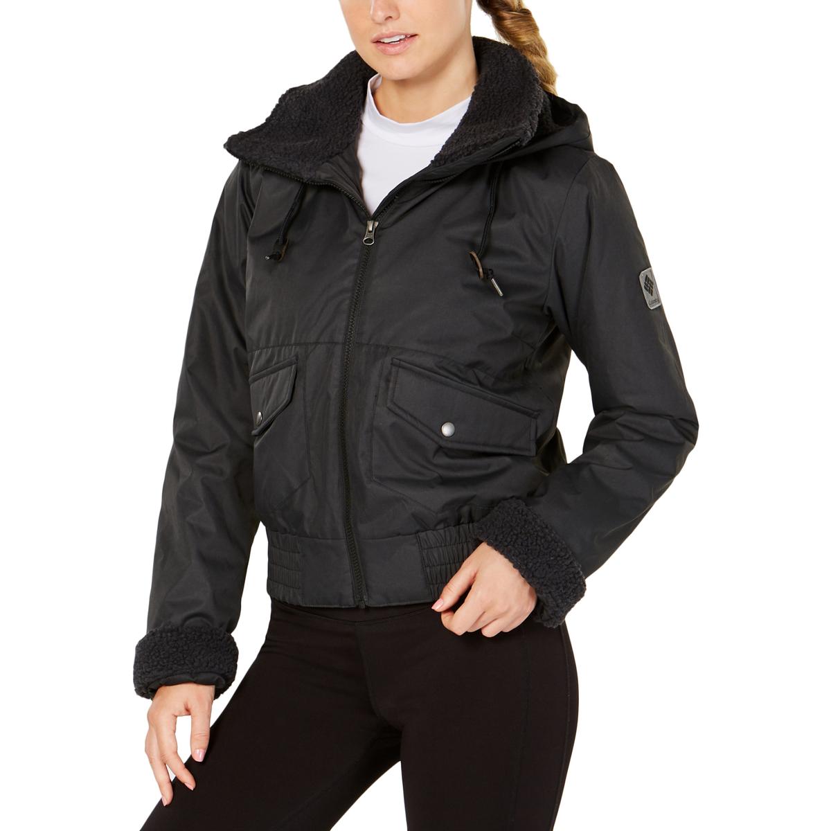 womens black fleece columbia jacket