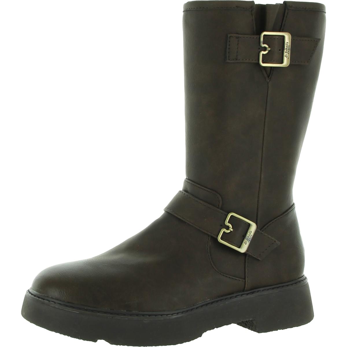 Женские коричневые сапоги до середины икры Dr. Scholls Shoes 8 Medium (B,M) BHFO 0488
