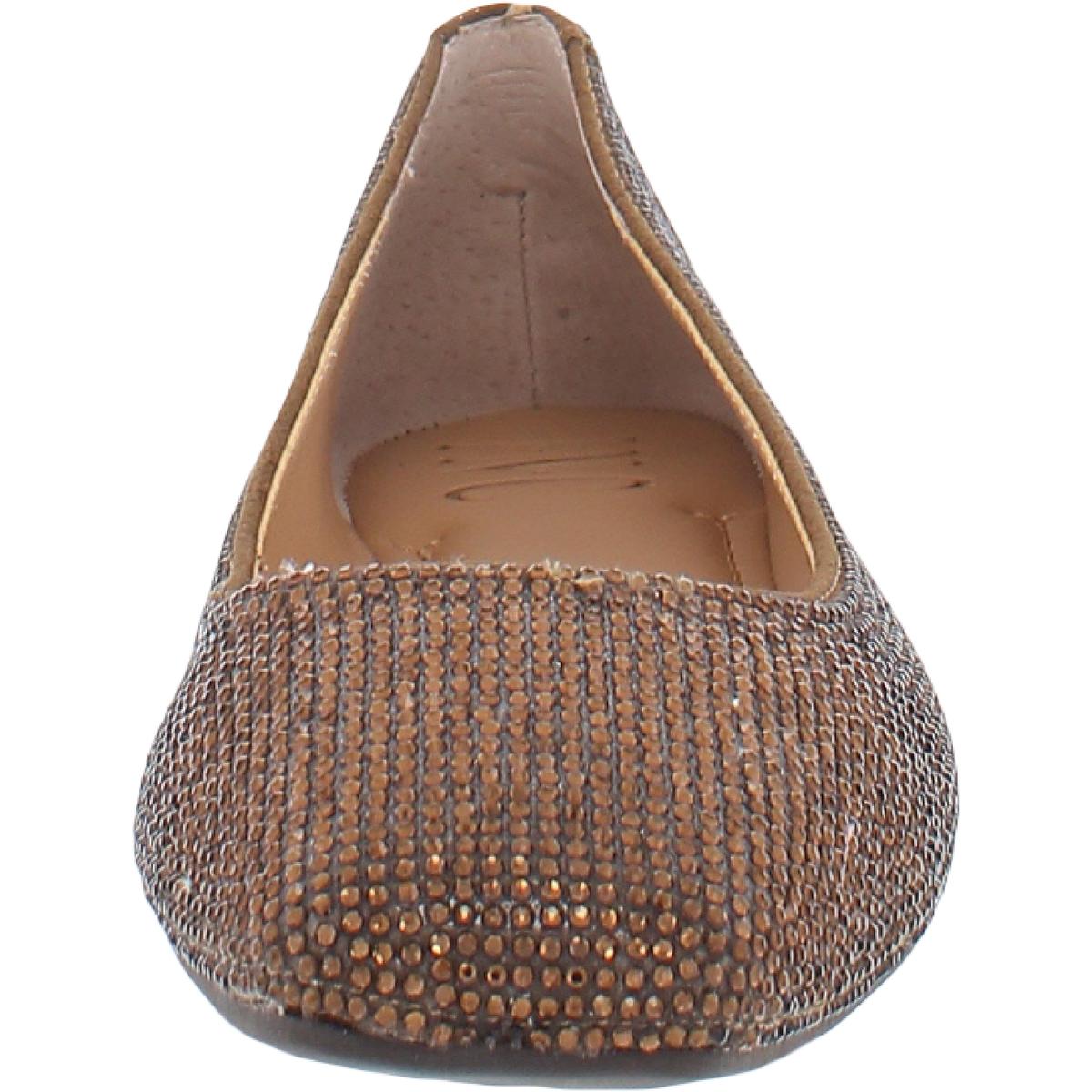 INC Womens Juney Rhinestone Square Toe Slip On Ballet Flats Shoes BHFO 4991 eBay