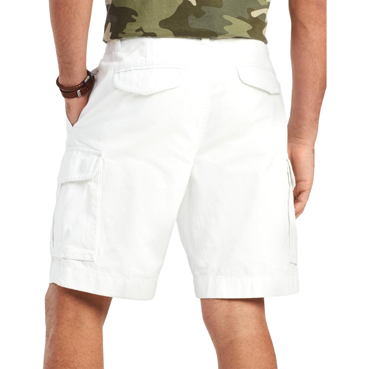 all white cargo shorts