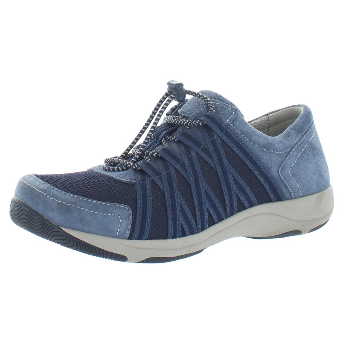 Dansko Womens Blue Suede Athletic Shoes Sneakers 38 Medium