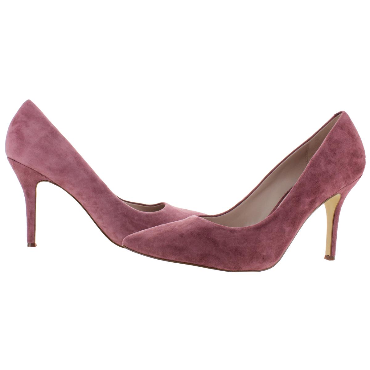 Nine West Womens Flax Pink Suede Dress Pumps Heels 10 Medium (B,M) BHFO 