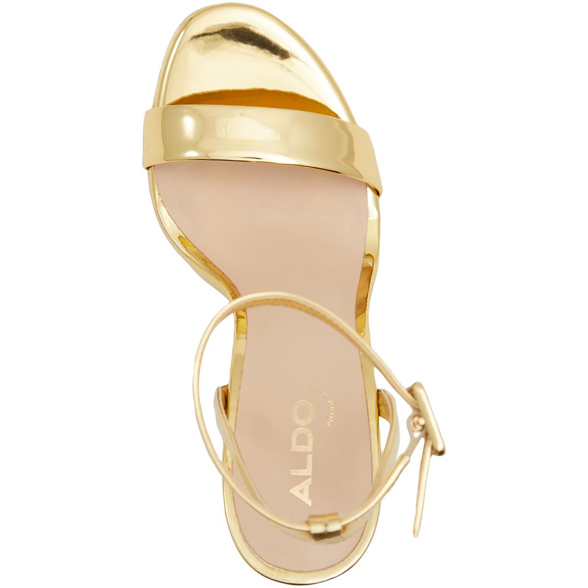 Aldo Womens Kat Patent Ankle Strap Stiletto Pumps Shoes BHFO 6792 - Picture 6 of 6