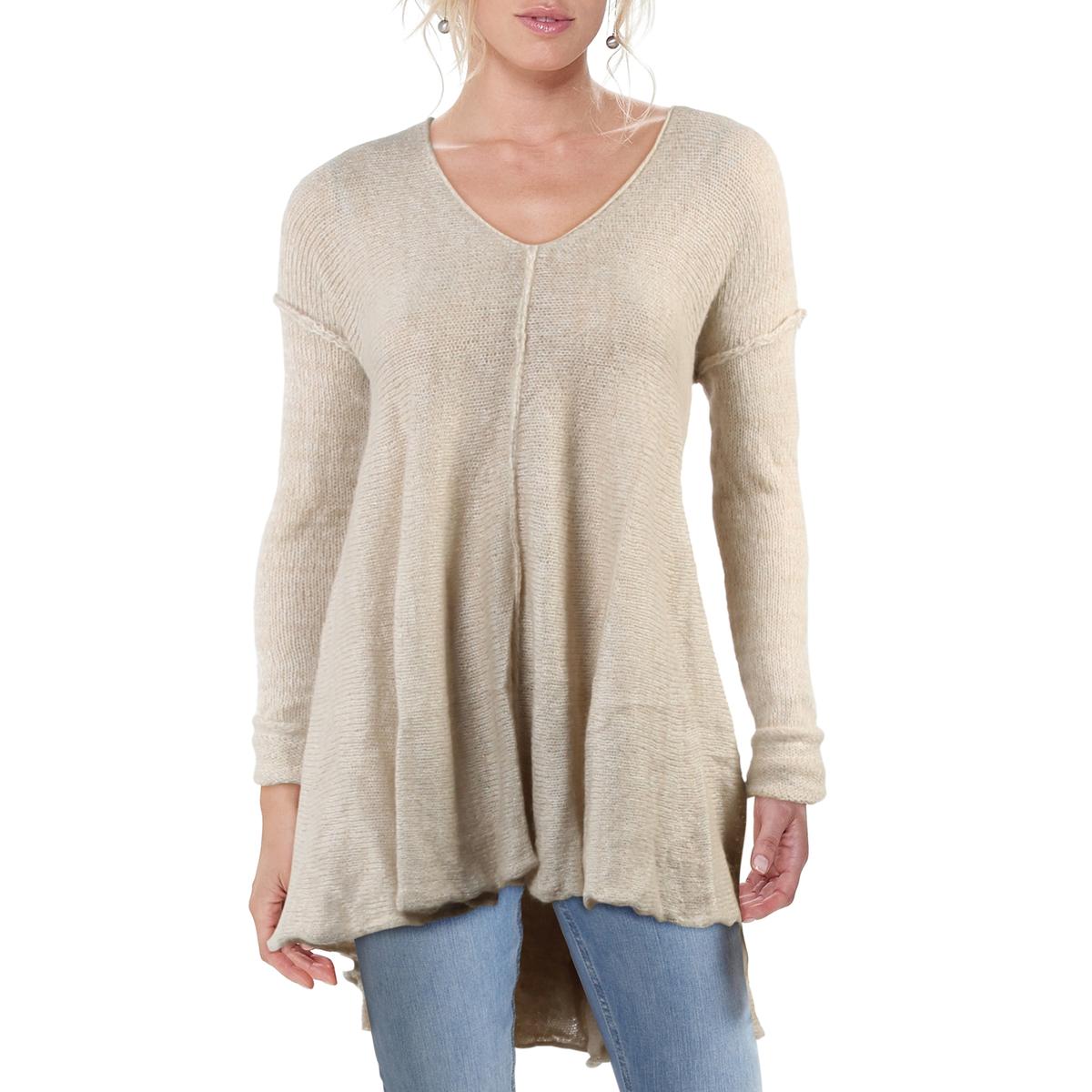 Free People Womens Dancing In The Forest Beige Pullover Sweater S BHFO ...