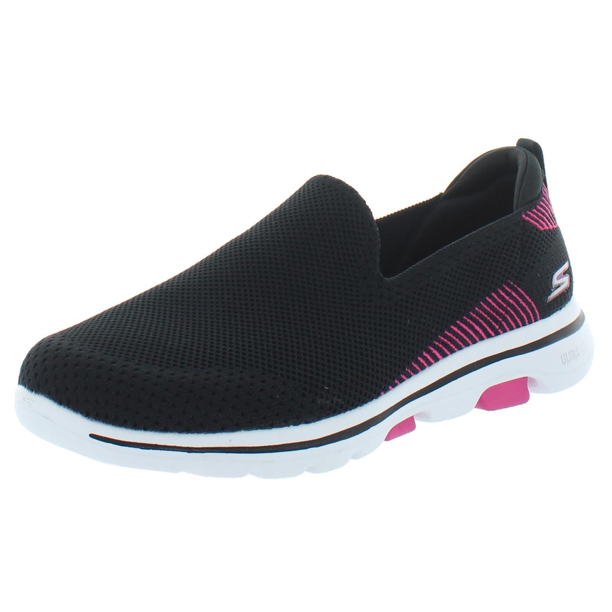 Skechers Womens Go Walk 5 Prized Black Sneakers 10.5 Medium (B,M) BHFO ...