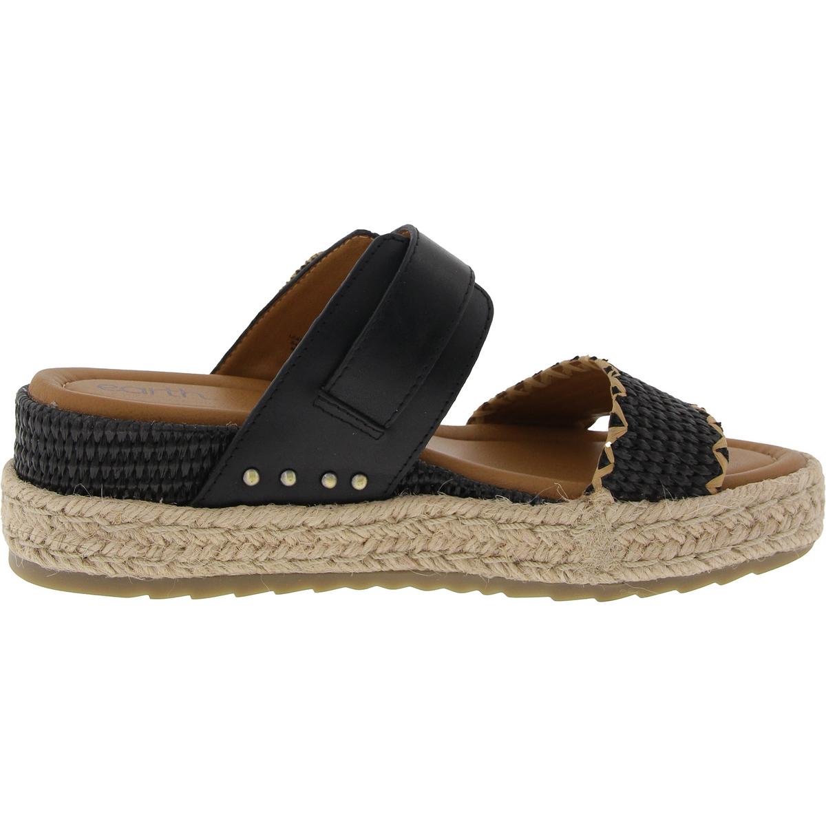 Earth Womens Colla Leather Wedge Platform Slide Sandals Shoes BHFO 3934 - Bild 5 von 9