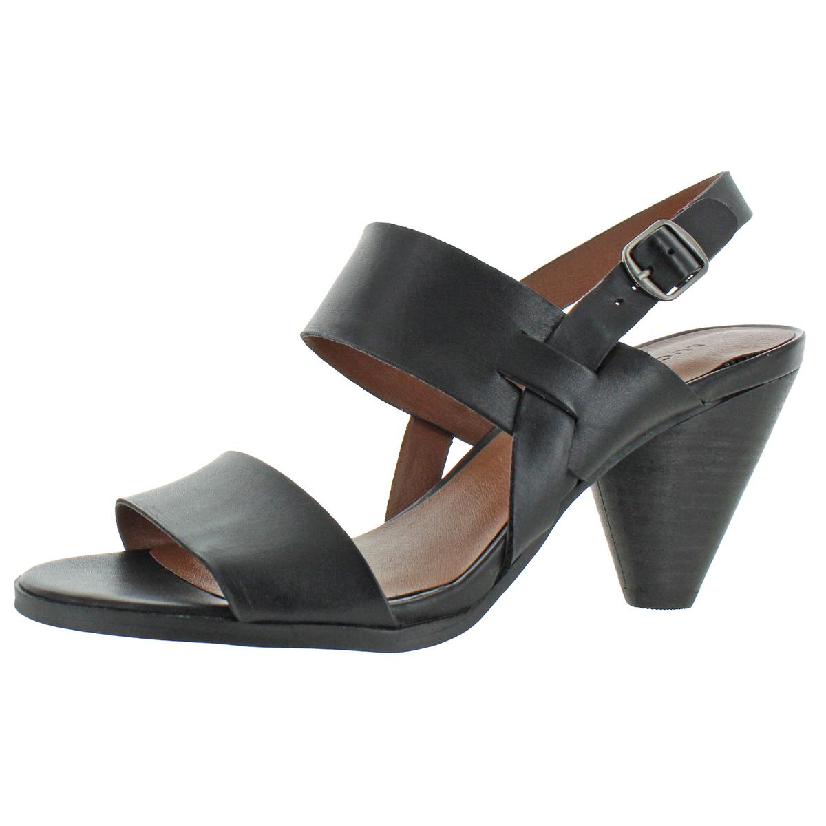 Lucky Brand Womens Veneesha Black Heel Sandals Shoes 9.5 Medium (B,M ...
