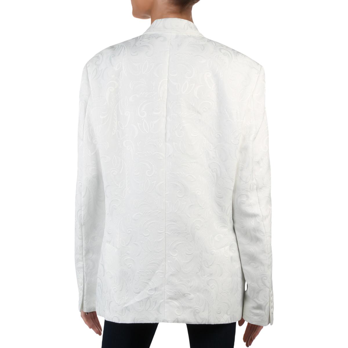 INC Mens Ivory Slim Fit Paisley Sport Coat Blazer Jacket XL BHFO 4333