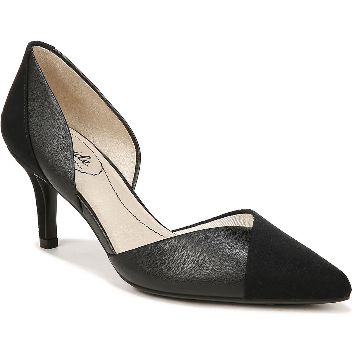 Женские туфли LifeStride Sunset черного цвета на высоком каблуке DOrsay шириной 10 см (C, D, W) BHFO 8685