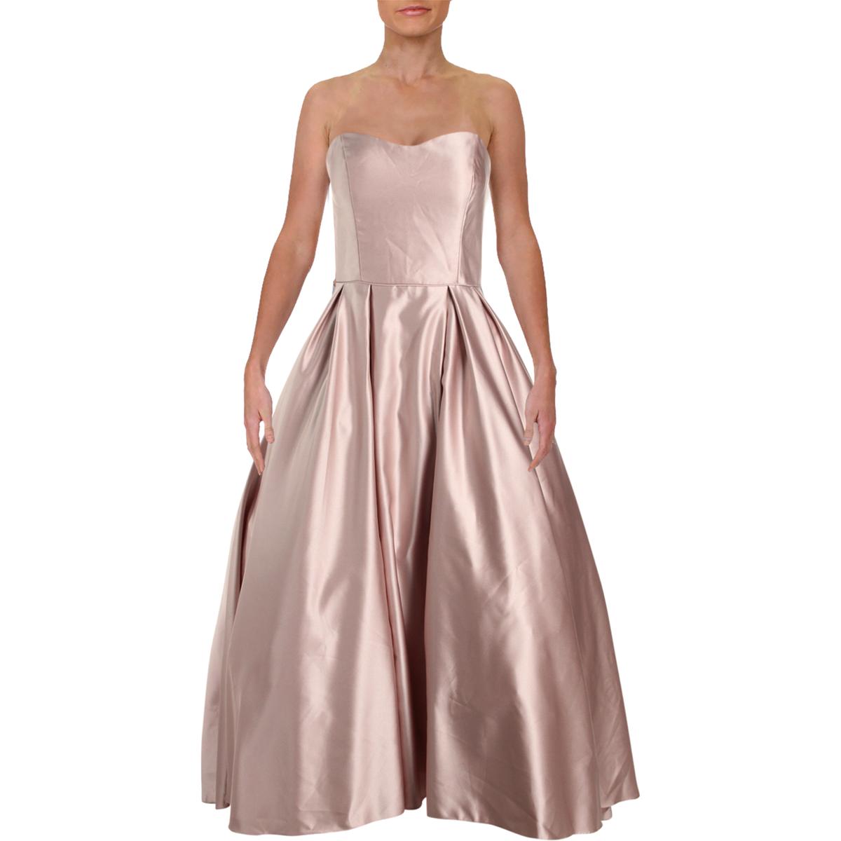 betsy and adam pleated gown