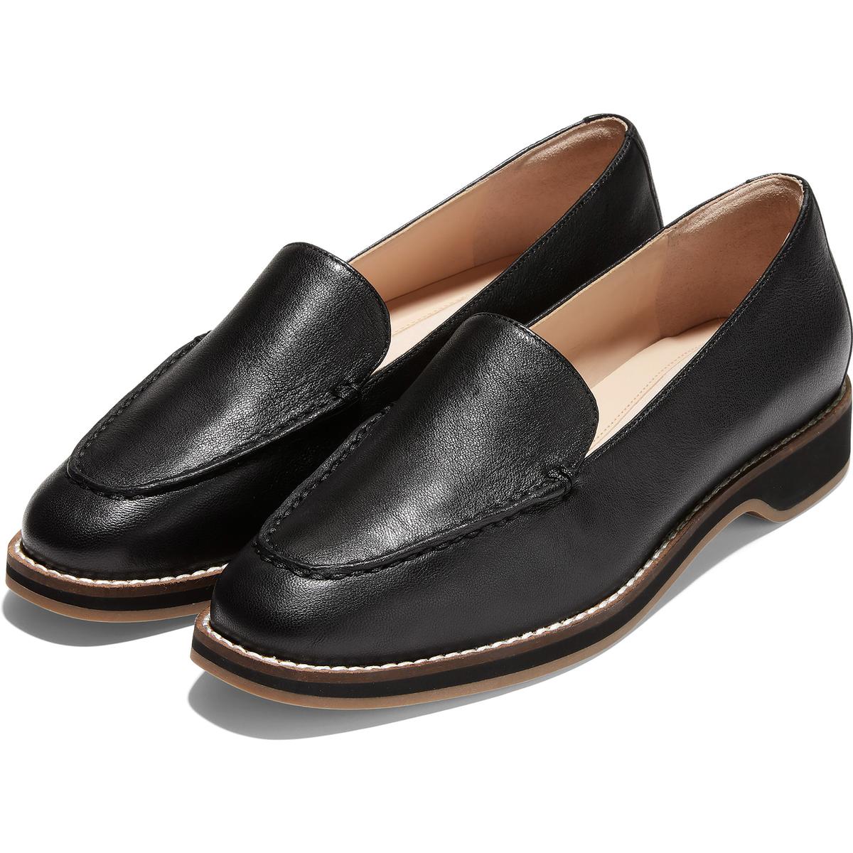 Cole Haan Womens The Go To Black Casual Loafers Shoes 85 Medium Bm