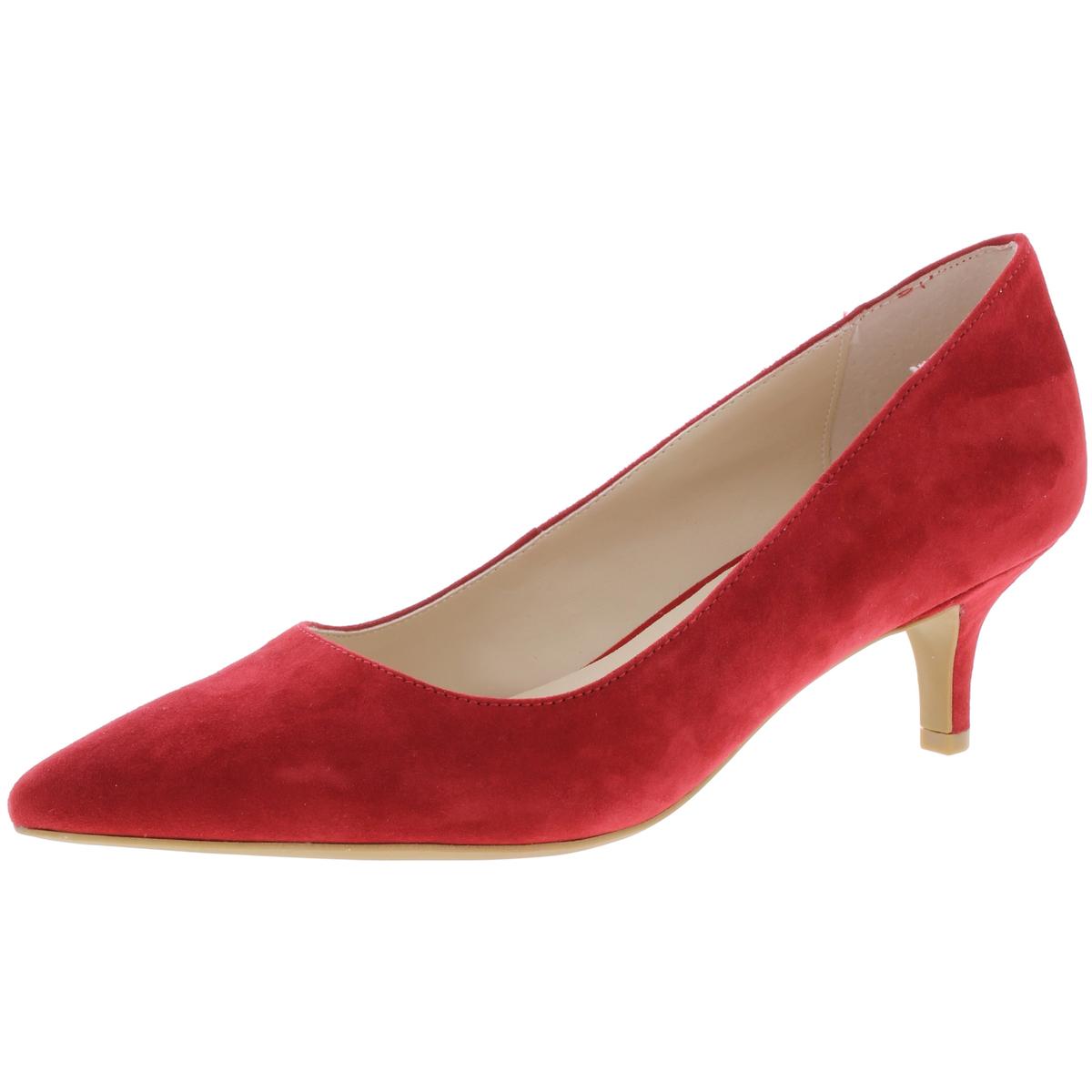 Alfani Womens Marshaa Red Suede Kitten Heels Shoes 7 Medium (B,M) BHFO ...