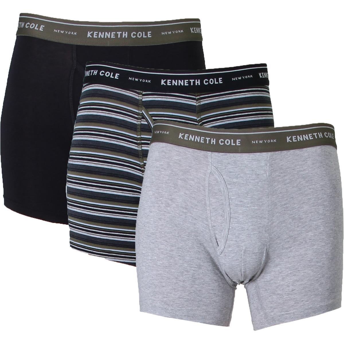 Kenneth Cole  New York Mens Green 3 Pack Trunks Boxer  