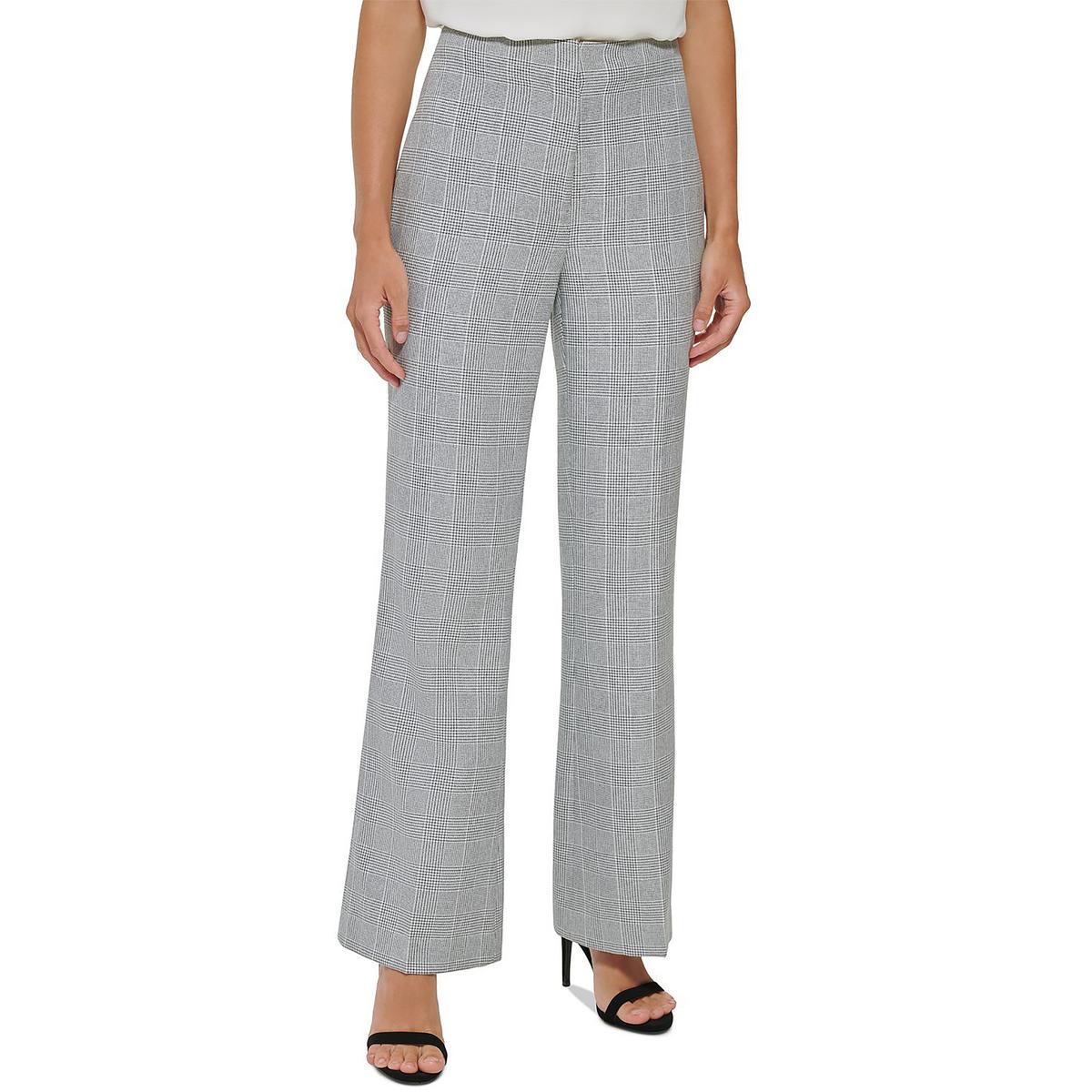 DKNY Womens High-Rise Formal Business Wide Leg Pants Trousers BHFO 4126