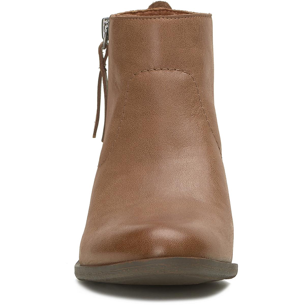 Lucky Brand Women's Leather Low Block Heel Almond Toe Ankle Bootie - Picture 11 of 15